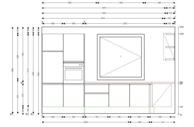 završeni projekt 8655998000, kuhinja po mjeri, model Granada
