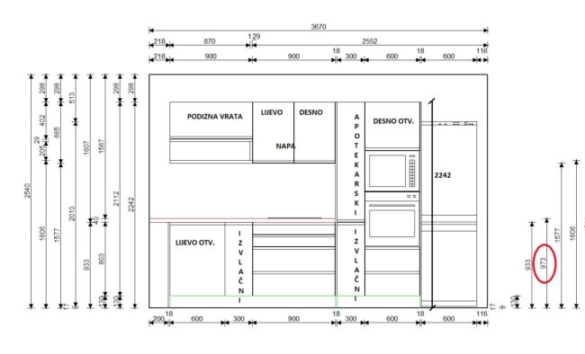 završeni projekt 9668774000, kuhinja Granada ZID01