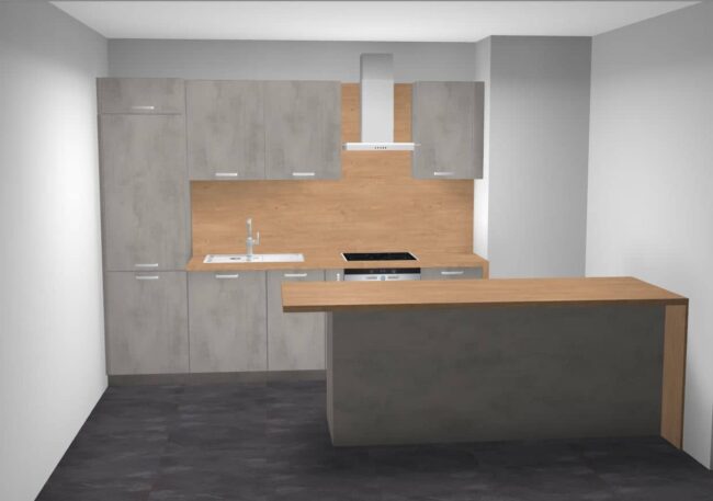 završeni projekt 9651918000, kuhinja po mjeri, model LaCorte