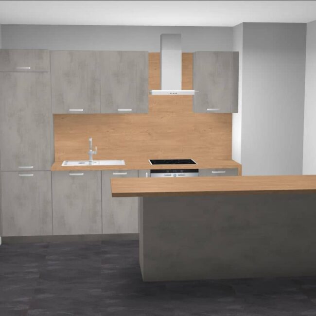 završeni projekt 9651918000, kuhinja po mjeri, model LaCorte