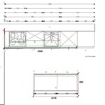 završeni projekt 9647200000, kuhinja po mjeri, model Living TLOCRT