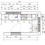 završeni projekt 9665062000, kuhinja po mjeri, model Living TLOCRT