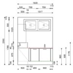 završeni projekt 9665062000, kuhinja po mjeri, model Living ZID02