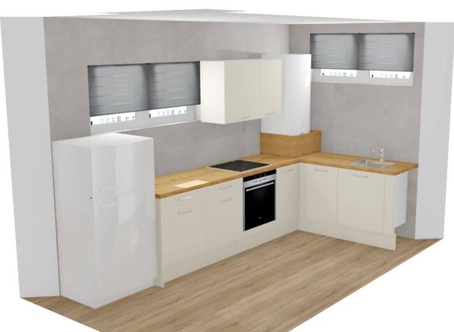 završeni projekt 9665062000, kuhinja po mjeri, model Living