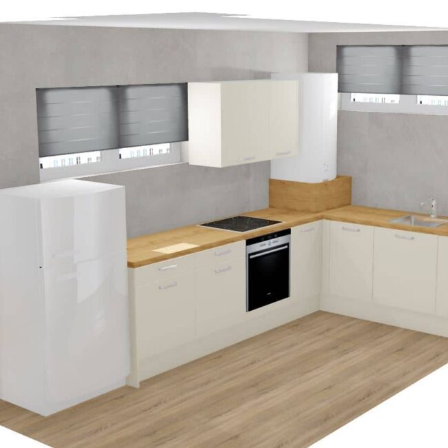 završeni projekt 9665062000, kuhinja po mjeri, model Living