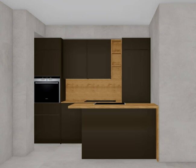 završeni projekt 9661752000, kuhinja po mjeri, model Toplux