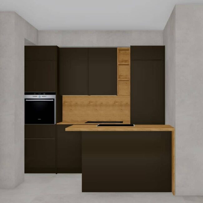 završeni projekt 9661752000, kuhinja po mjeri, model Toplux