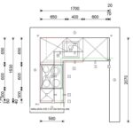 Kuhinja po mjeri Living projekt 9674702000 TLOCRT