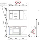 Kuhinja po mjeri Living projekt 9674702000 NACRT_01