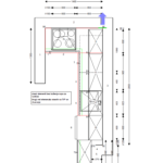 završeni projekt 8645274000, kuhinja po mjeri, model Living TLOCRT