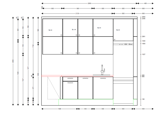 završeni projekt 8645274000, kuhinja po mjeri, model Living ZID02