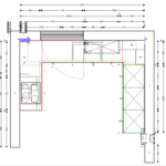 završeni projekt 8665456000, kuhinja po mjeri, model Living TLOCRT