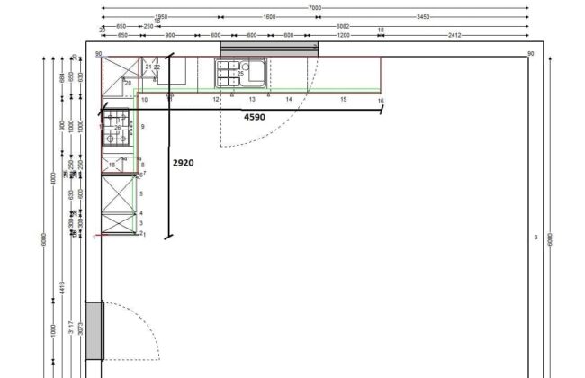 završeni projekt 8674080000, kuhinja po mjeri, model Silbermond