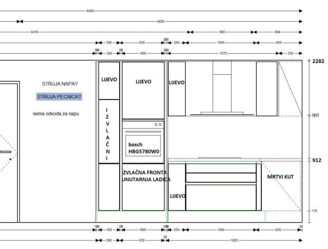 završeni projekt 8674080000, kuhinja po mjeri, model Silbermond