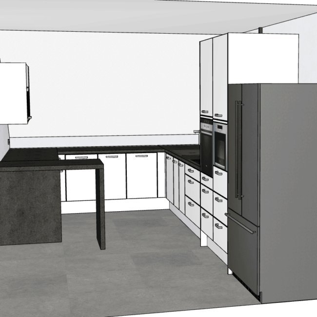 završeni projekt 9639395000, kuhinja po mjeri, model Living