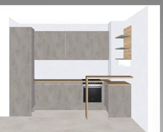 završeni projekt 9645434000, kuhinja po mjeri, model LaCorte