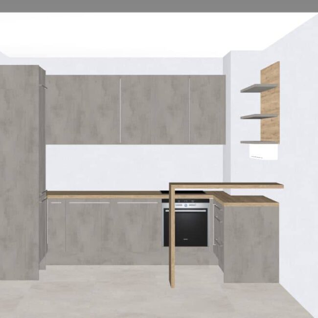 završeni projekt 9645434000, kuhinja po mjeri, model LaCorte