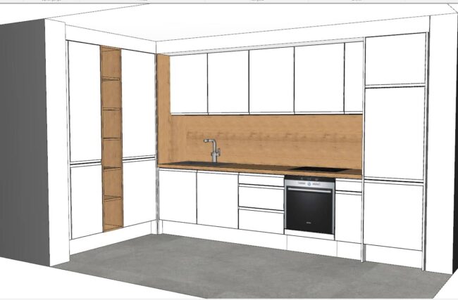 završeni projekt 9652947000, kuhinja po mjeri, model Granada