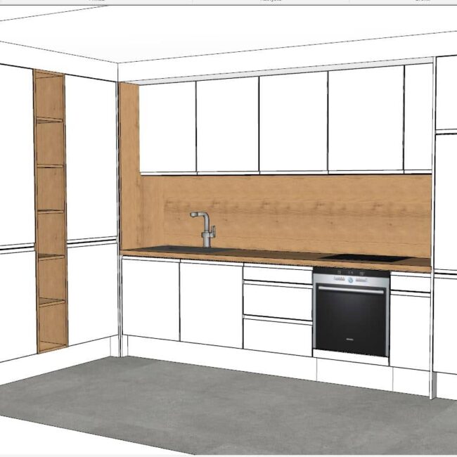 završeni projekt 9652947000, kuhinja po mjeri, model Granada