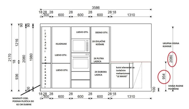 završeni projekt 9669989000, kuhinja Silbermond ZID01