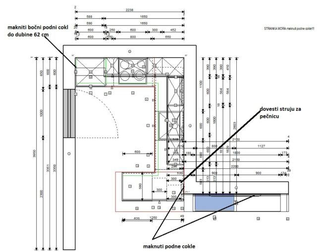 završeni projekt 9675177000, kuhinja Toplux TLOCRT