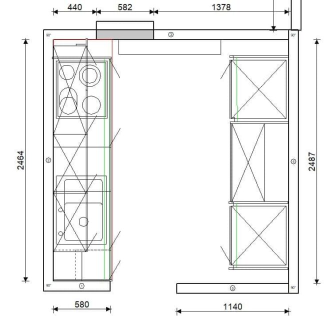 završeni projekt 2667253000, kuhinje po mjeri, DanKuchen LionClassic