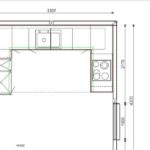 završeni projekt 3600712000, kuhinje po mjeri, model Silbermond TLOCRT