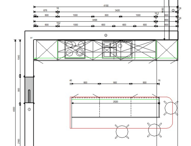 završeni projekt 8611184000, kuhinje po mjeri, model Granada