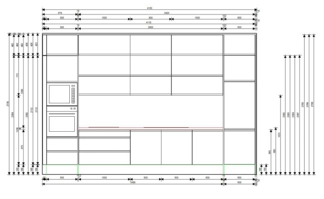 završeni projekt 8611184000, kuhinje po mjeri, model Granada