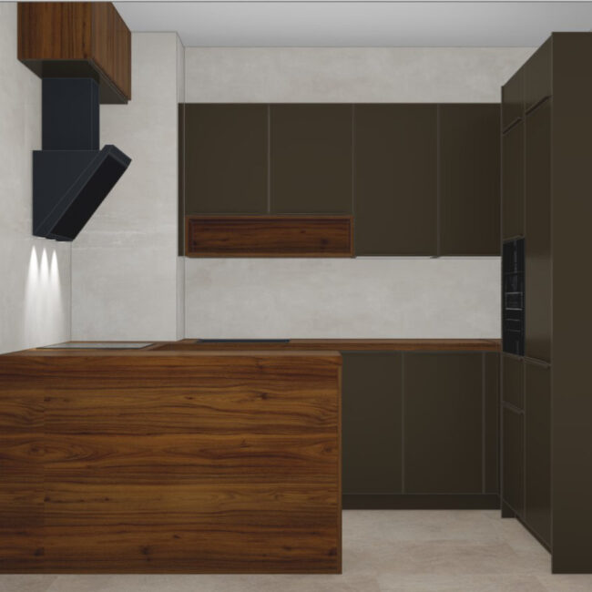 Kuhinja po mjeri Toplux Andros projekt 3638651000 render projekta